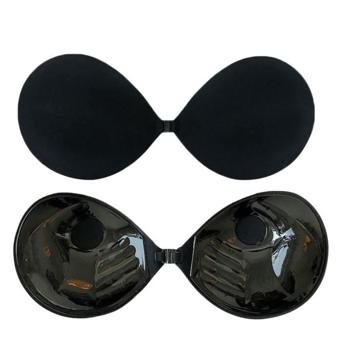 2 Paires Dos Nu Push Up Bras Sans BretelAutoAdhésifs, Femme Invisible Soutien