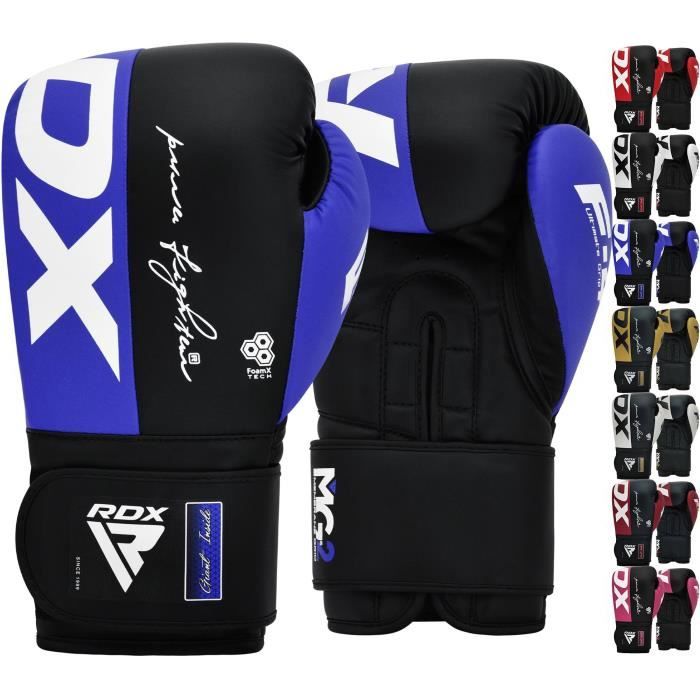 Gants De Boxe 14 Oz - Muay Thai, Kickboxing, Taekwondo, Sparring - Neuf - Noir