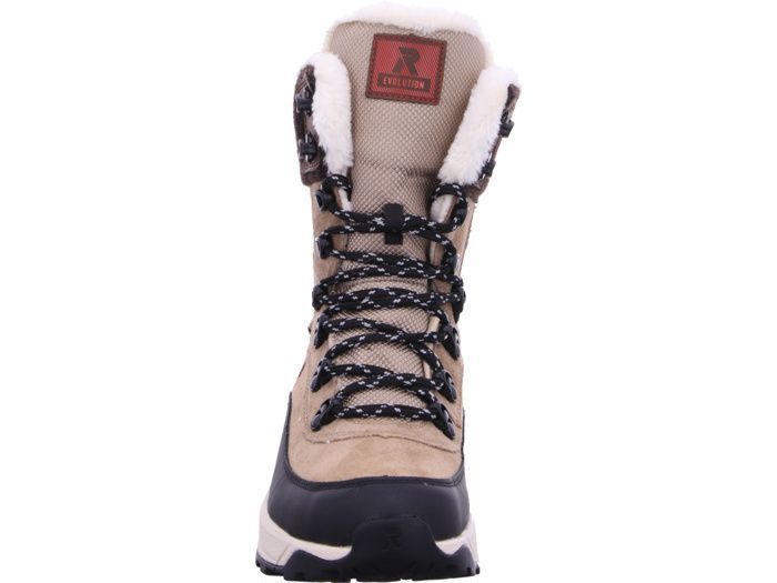 Bottines Femme Rieker Torere Cuir Beige Fermeture