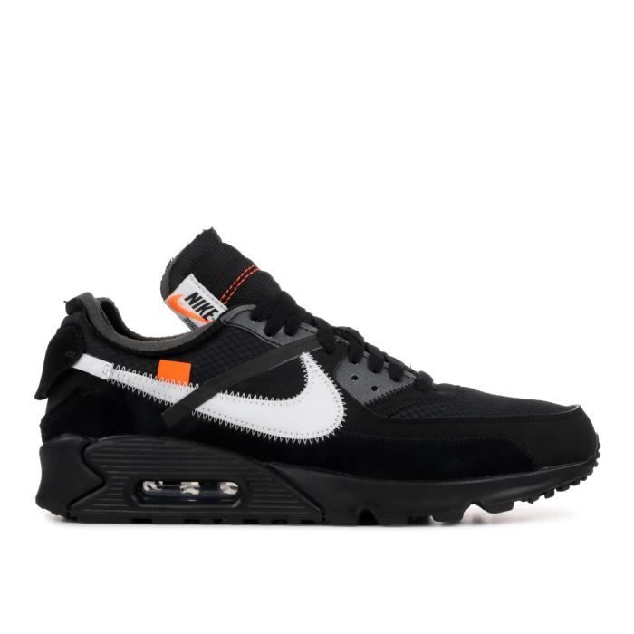 Basket OFF WHITE AIR MAXs 90 Essential THE TEN Noir Noir