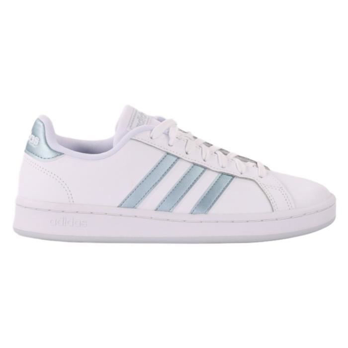 Chaussures ADIDAS Grand Court Blanc Femme Adulte Running Synthetique Classics