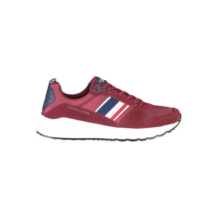 U.S. POLO ASSN. Basket Sneakers Sport Running Homme Rouge Textile SF8754