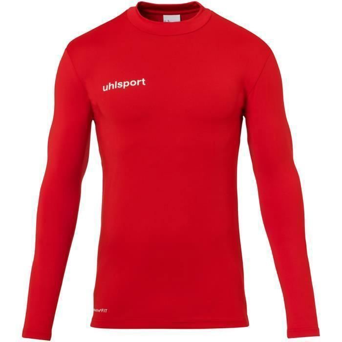Maillot Foot Uhlsport Vintage – Manches Longues Rouge, Polyester, Taille M, UK