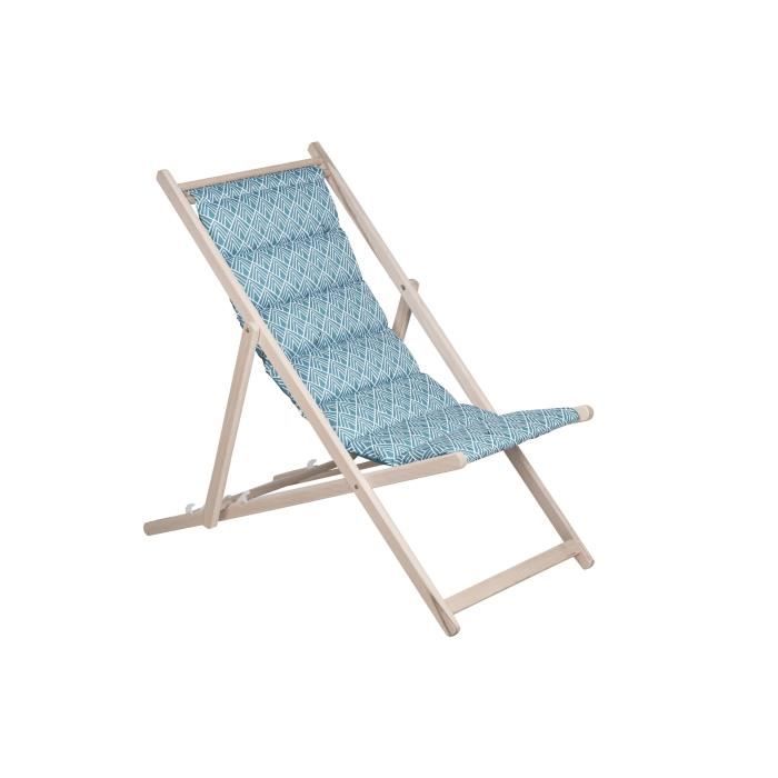 JARDIN PRIVE Chilienne matelassée Danemark structure en bois massif