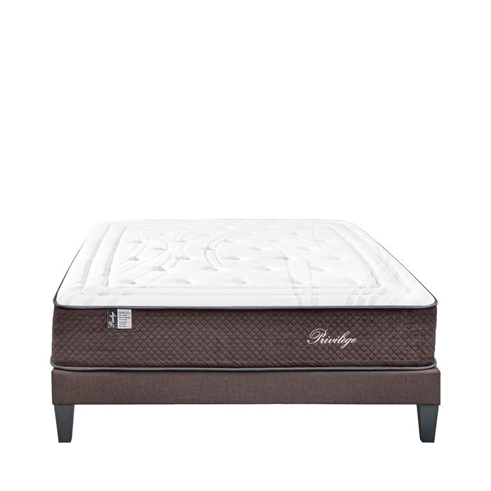 Ensemble Privilège 160x200 cm Matelas Ressorts ensachés + Sommier Bois Ensemble Privilège 160x200 cm Matelas Ressorts ensachés + Sommier Bois