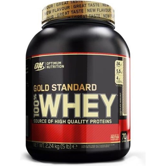 OPTIMUM NUTRITION Pot 100% Whey Gold Standard Chocolat - 908g