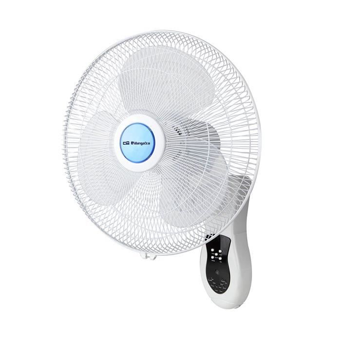 Ventilateur mural - Orbegozo - WF 0242 - Blanc - 45 W - 3 vitesses - Orbegozo