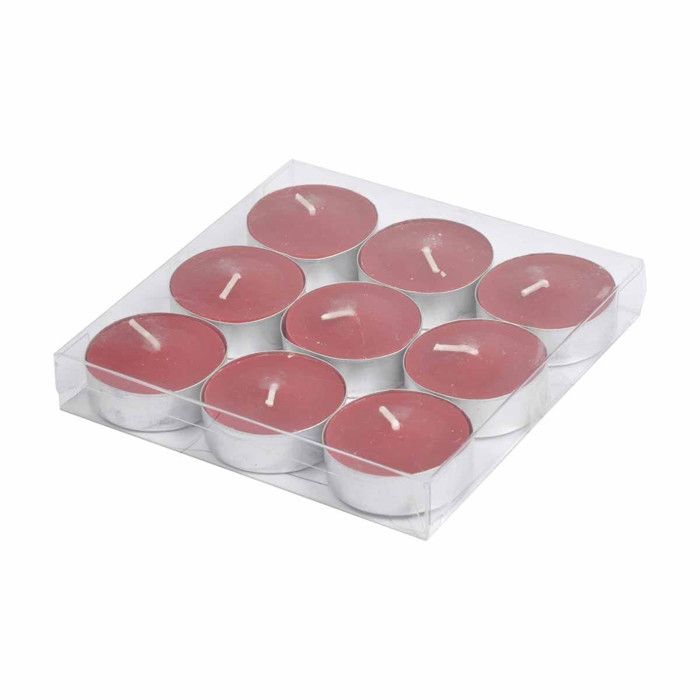 Lot De 2 Bougies Chauffe-plat Parfumées - Rouge Et Rose, Senteur Florale