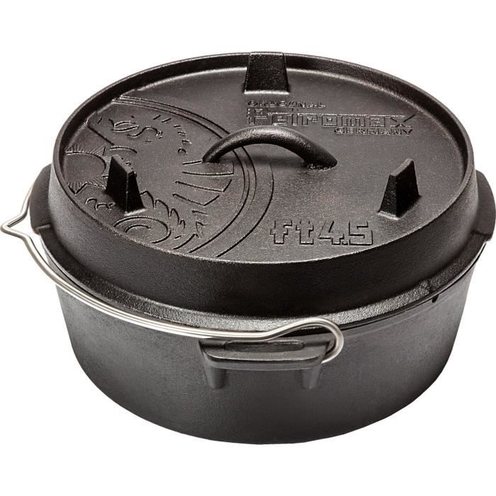 Marmite en fonte - PETROMAX - FT 4 5 - sans pieds - noir - 4 L Marmite en fonte - PETROMAX - FT 4 5 - sans pieds - noir - 4 L
