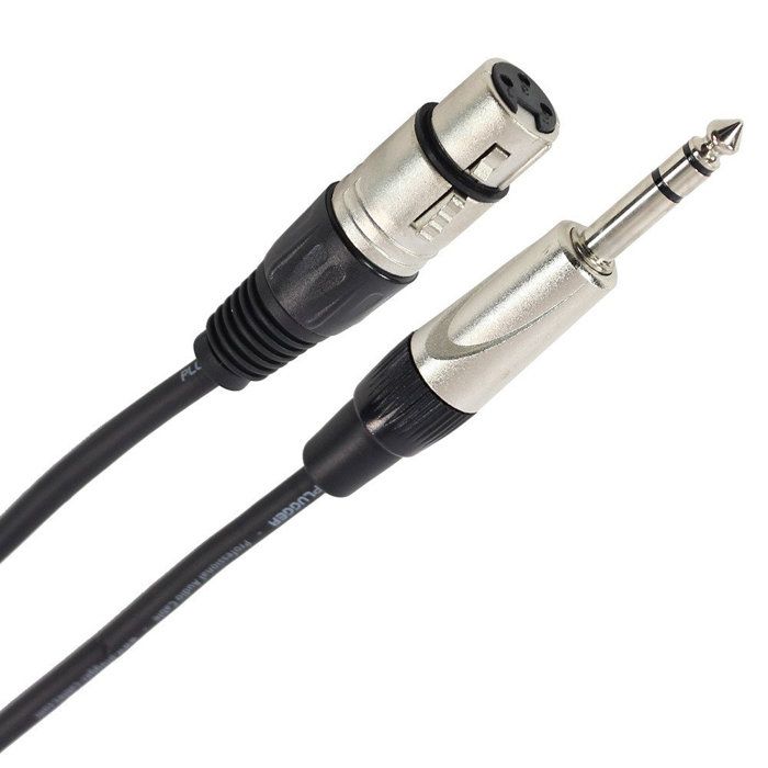 Plugger Câble XLR femelle - Jack mâle stéréo 060m Easy Câble Micro