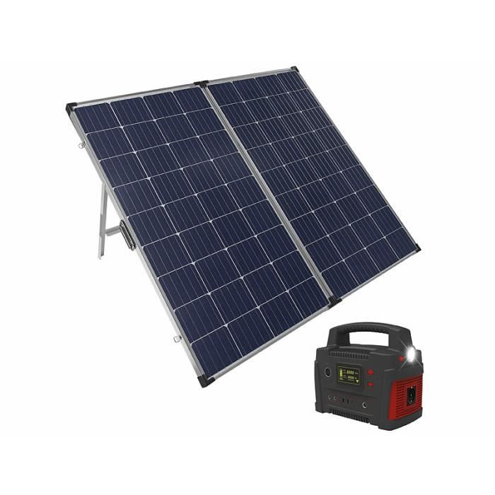 Panneau solaire mobile 260 W avec batterie nomade 114 Ah - Cdiscount  Bricolage