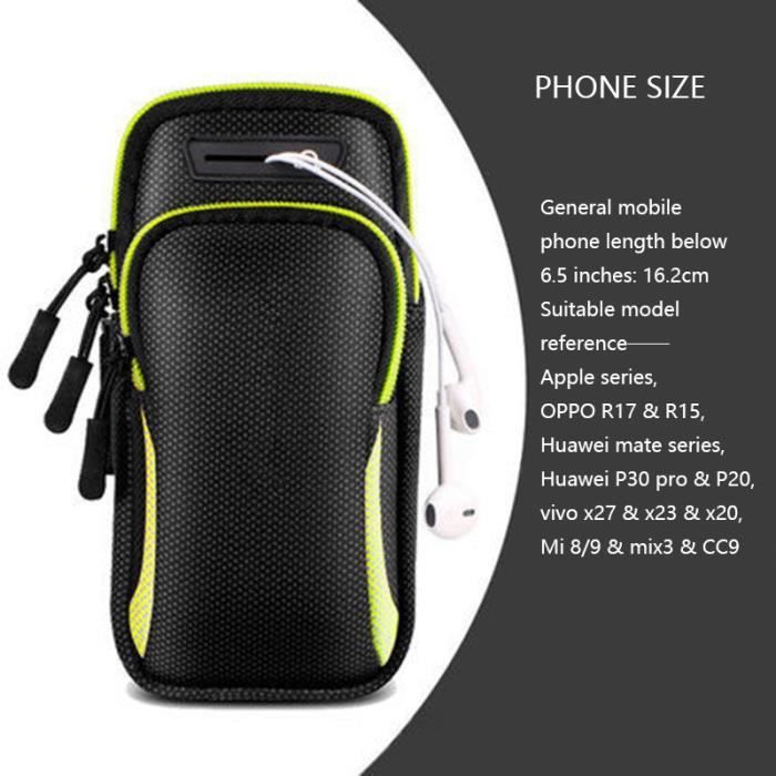 Sac Banane Étanche Noir - PVC - Résistant à 15m - Pour Smartphone, Clés, Argent - 22.5x15cm