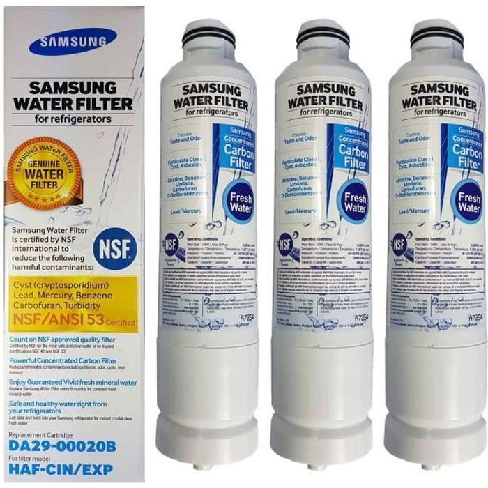 3 Filtres Origine SAMSUNG DA29-00020B