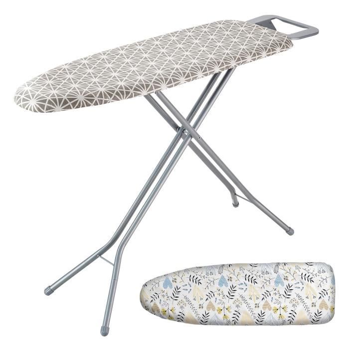 Planche à Repasser Pliable 107x78 Cm - Table De Repassage Hauteur Réglable Avec Housse Résistante à La Chaleur - 9
