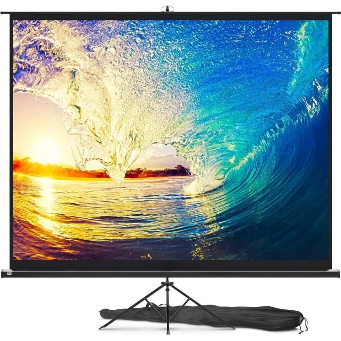 Écran De Projection Sur Pieds 100-120 Pouces - Écran Pour Projecteur ...