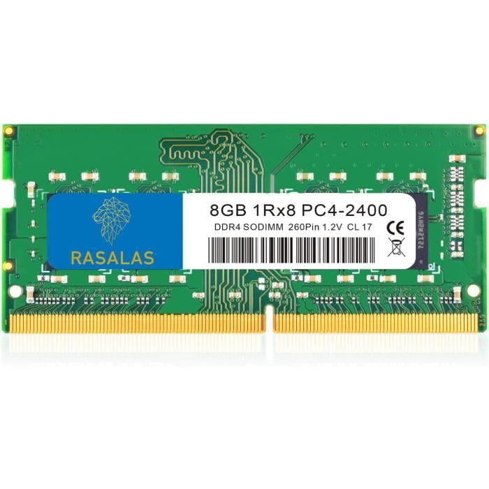 Kit RAM 2x8Go Crucial DDR4 2400MHz SODIMM - Pour PC Portable - 16Go Total - Garantie à Vie