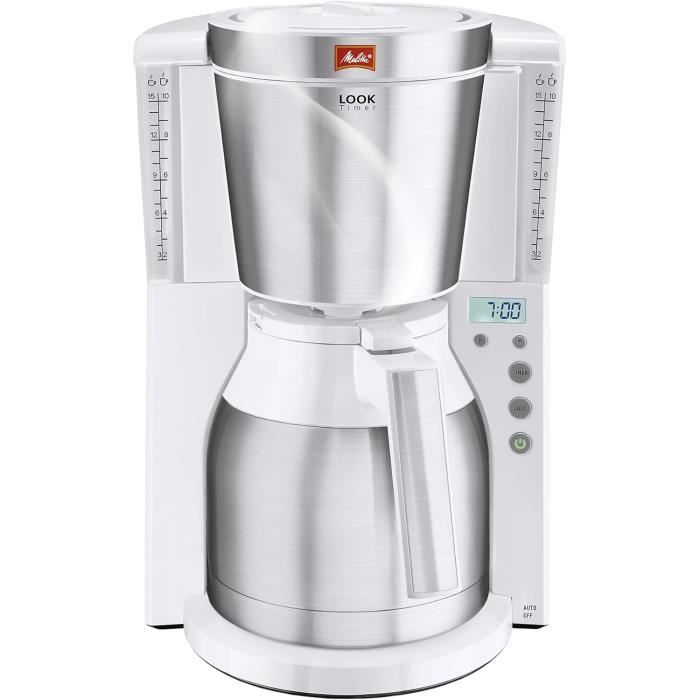 HENDI Verseuse Isotherme 1,5 L - Acier Inox Double Paroi, Bouchon Poussoir, Café Et Thé Chaud Longtemps