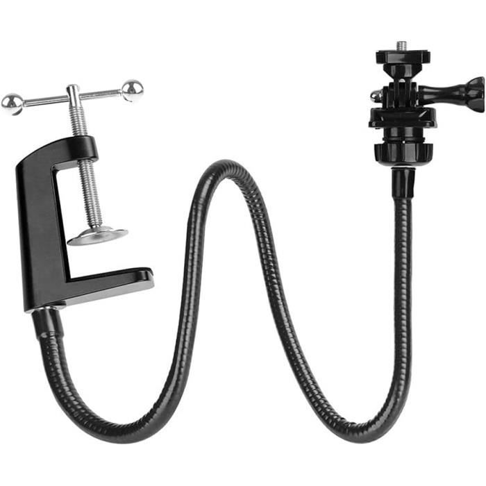 Support Flexible Pour Webcam OMOTOOL - Bras 64 Cm Compatible Logitech C920, C922, GoPro | Réglable à 360°