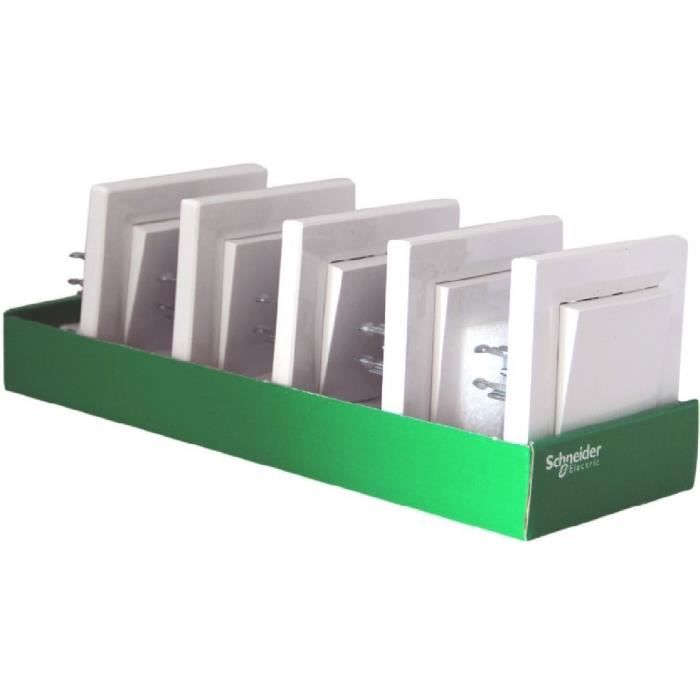 Schneider Electric Asfora Lot De 5 Interrupteurs Va Et Vient Achat Vente Prise Schneider Electric Asfora Lot De 5 Interrupteurs Va Et Vient Cdiscount
