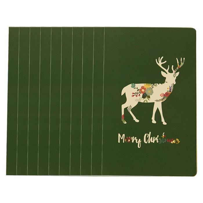 10 Pcs Carte De Voeux De Nouvel An Carte De Remerciement De Noel De Voeux De Nouvel An Carte De Remerciement De Noel 16cm 10cm A Achat Vente Carte Correspondance 10 Pcs