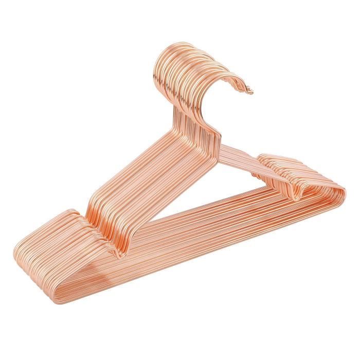 Songmics Cri45r Cintre Enfant Bebe Or Rose 35 Cm Anse Stable En Fil Metal Pour Vetements De Bebe Garde Robe Peu Encombrant Avec Cdiscount Maison