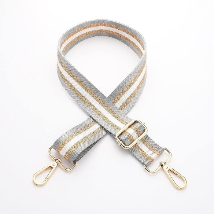 Bandoulière Réglable Pour Sac - Sangle Remplacement 75-145cm - Tissu Kaki
