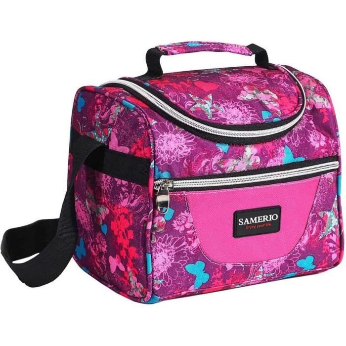 Sac Isotherme Repas SAMERIO Grande Capacité - Lunch Bag Réutilisable Homme Femme - Pour Bureau, Voyage, Pique-Nique