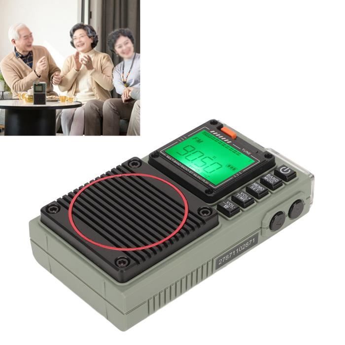 Radio Réveil MP3 – MB300 – Poste Radio FM, Port USB, Carte SD Prise Jack  3.5mm Aux, Batterie Rechargeable - 2 Haut-Parleurs HiFi