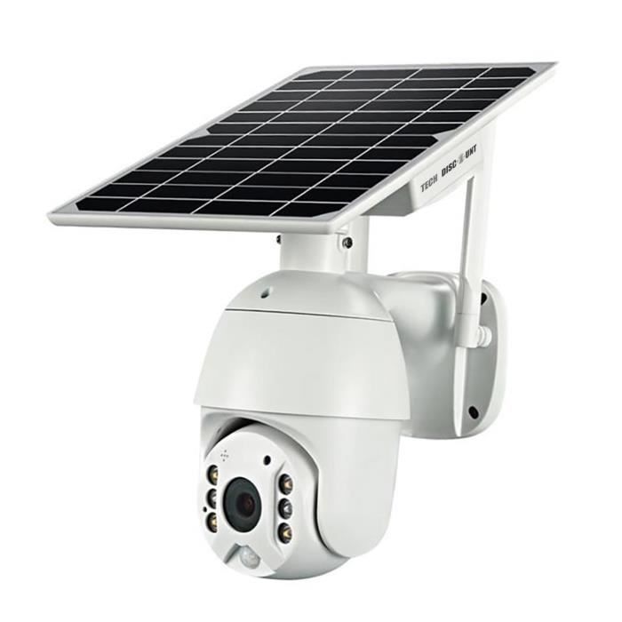 Caméra surveillance wifi solaire panneau solaire sans fil dispositif d'enregistrement extérieure à distance appli téléphone portable