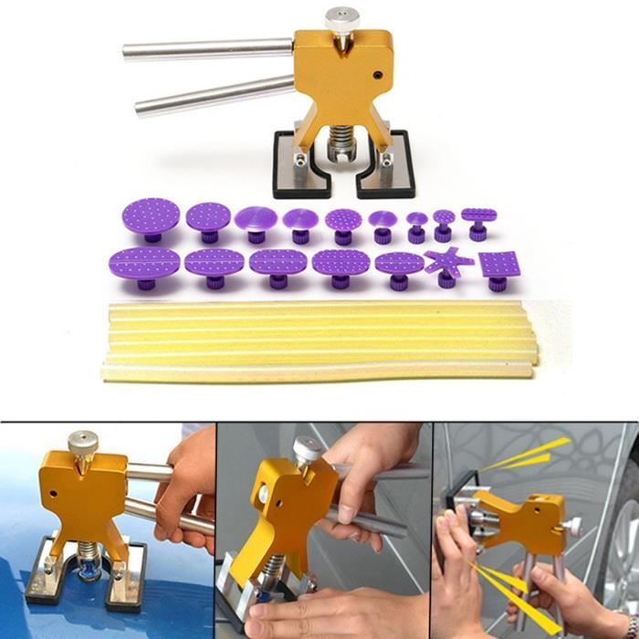 23PC Puller Tab Débosselage sans peinture Dent Réparation PDR Lifter Colle  Bâton - Achat / Vente kit de débosselage 23PC Puller Tab Débosselage -  Cdiscount