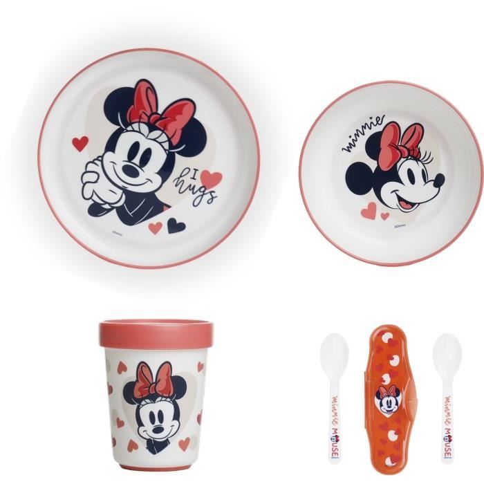 Pack repas 2ème age THERMOBABY MINNIE - 3 Assiettes + un gobelet + 1 cuillère