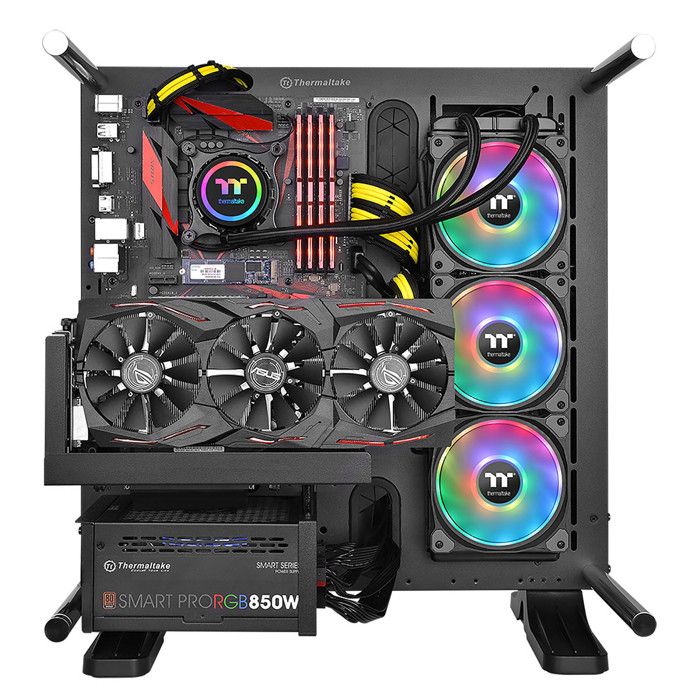 Thermaltake Floe Riing RGB 360 TT Premium Edition – Kit de Watercooling tout-en-un pour processeur avec rétroéclairage RGB (