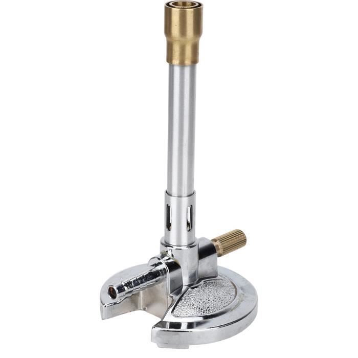 Eisco Labs NEXTGEN Brûleur Bunsen StabiliBase™ Avec Poignée Et Stabilisateur De Flamme Et Reglage Du Gaz Pour Une Utilisation Avec Propane Liquide