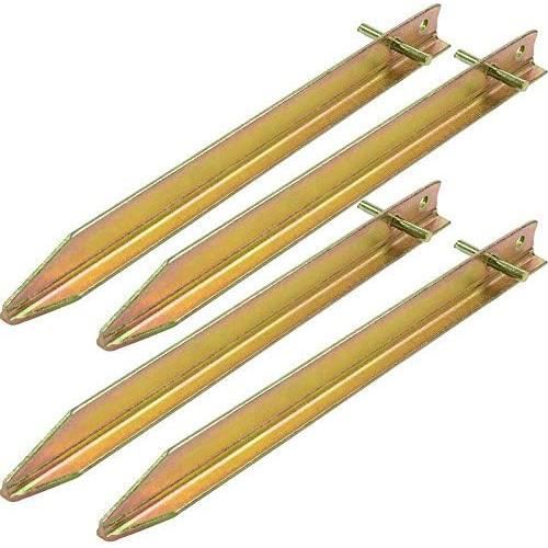 Arceaux De Tente Lot De 6 Piquets De Tente Télescopiques - En Acier - 110-200 Cm - Pour Accessoire Camping Tente Solide