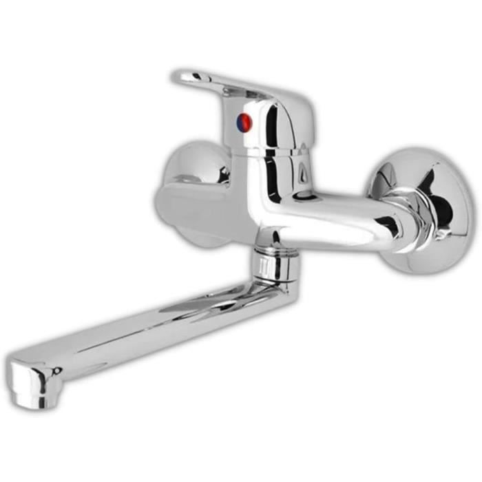 Mitigeur Mural Eau Chaude Froide Chrome Brillant — free download