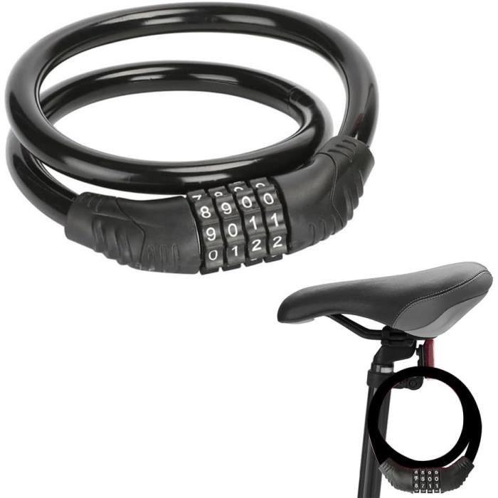 Antivol Trotinette Électrique Avec Serrure à Code 4 Chiffres + Sac 3L Étanche - Cadenas Vélo Scooter Robuste