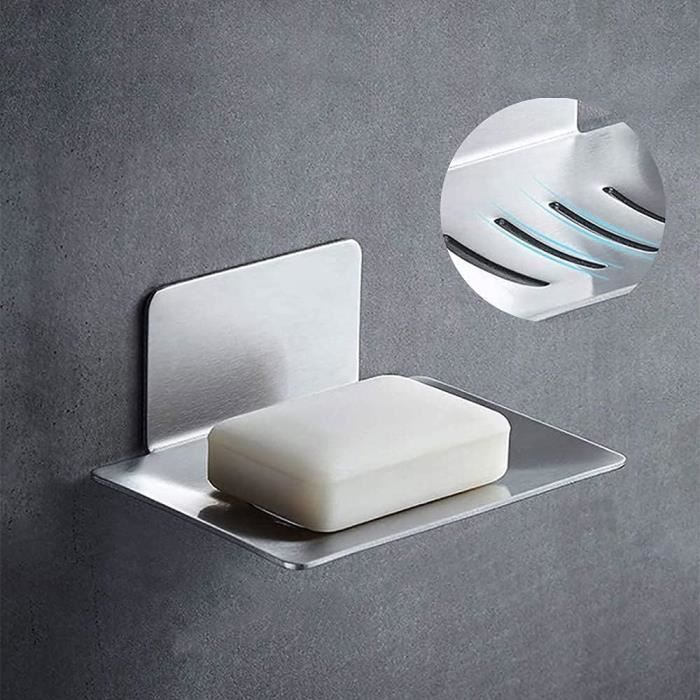 Porte-savon Moderne En Acier Inoxydable Pour Salle De Bain - Installation Facile, Argent