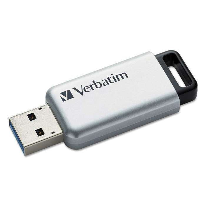 Clé USB - VERBATIM - Secure Pro - 64 Go - USB 3.0 - Vitesse de lecture 35 Mo/s