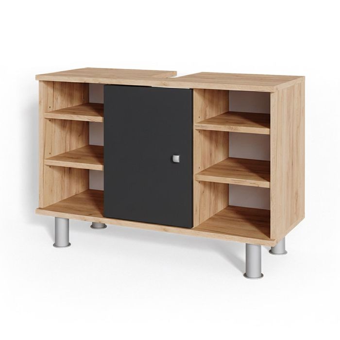 Meuble Sous-vasque Vicco Fynn 80 Cm Blanc – Salle De Bain Moderne Avec Rangements