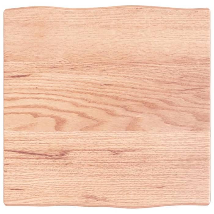 vidaXL Dessus de table bois chêne massif traité bordure assortie 363926