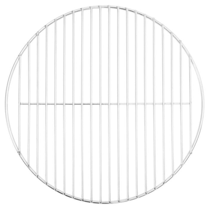 Grille De Barbecue Ronde En Inox 40 Cm – Avec Poignée, Pour Jardin, Camping Ou Pique-nique