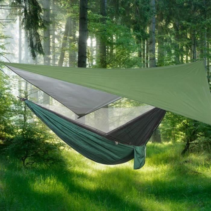 Ensemble Hamac Ultime pour le Jardin – Hamac Deluxe en Corde de Polyester avec Support 3 Poutres, Porte-Gobelet et Sac de Transport