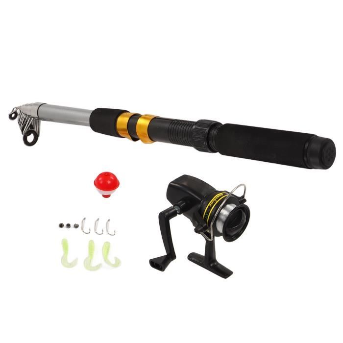 Kit De Canne À Pêche Canne À Pêche Rétractable Basse Dur Appât Coulée