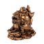 Statuette Bouddha Rieur Sur Dragon Tortue Dorée 12cm - Décoration Feng Shui Porte Bonheur