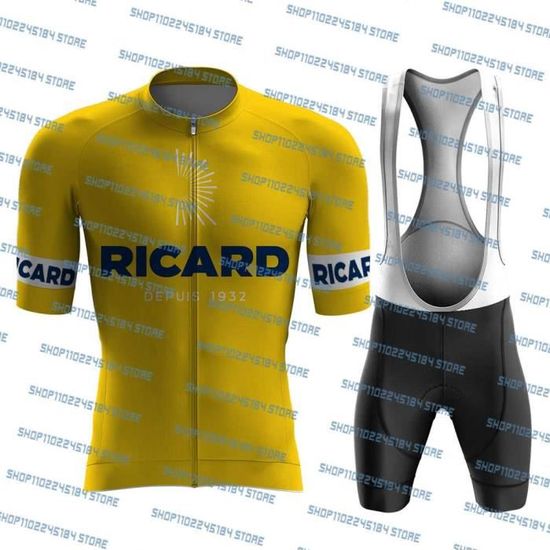 S Conjunto Ricard Maillot de cyclisme pour hommes ensemble de velo Cdiscount Sport