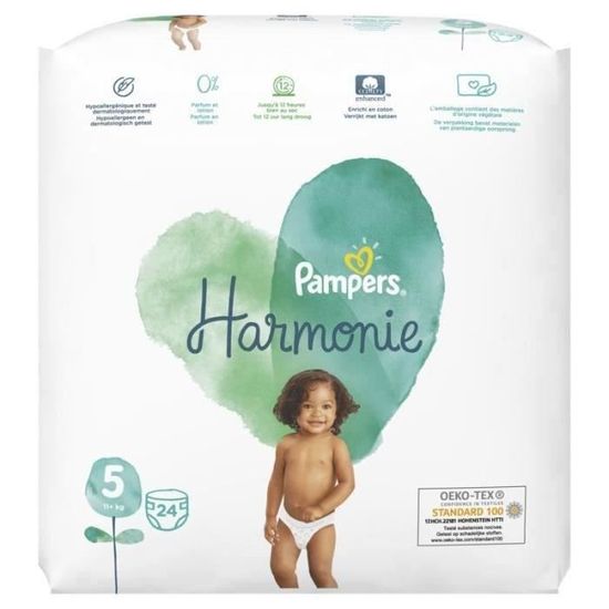 Pampers Couches Harmonie Pack 1 Mois Taille 5 Soit 96 Couches Cdiscount Puericulture Eveil Bebe