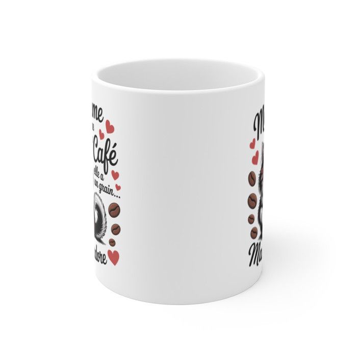 Tasse à Café Humoristique "Chère Femme Merci D'être Ma Femme" - Cadeau Drôle Pour Femme - Blanche En Céramique
