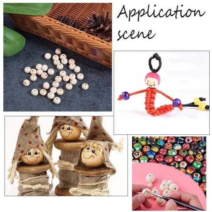 Lot De 50 Demi-Boules En Bois Jaune Clair 30 Mm – Idéal DIY Noël, Déco & Artisanat