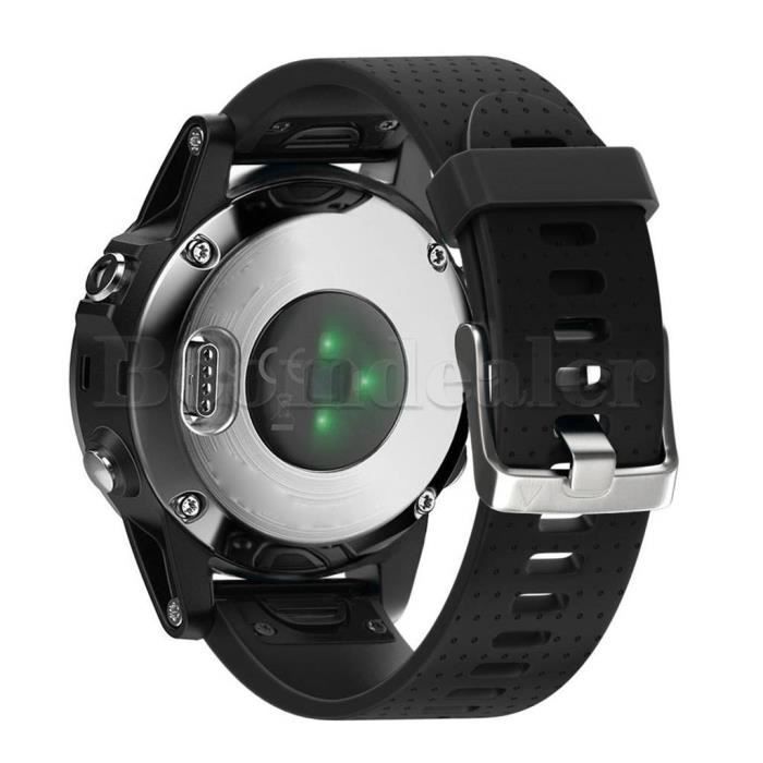 Bracelet de sport en silicone pour Garmin Fenix 5S Multisport GPS Watch  Noir , - Achat/vente bracelet de montre Mixte Adulte Simili - Cdiscount