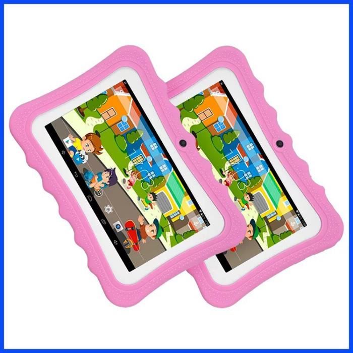 7" Tablette Tactile pour Enfant Rose cla1